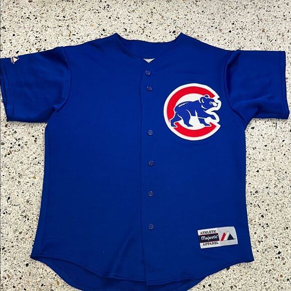 Chicago Cubs Majestic athletic apparel jersey vintage large L - Picture 1 of 6